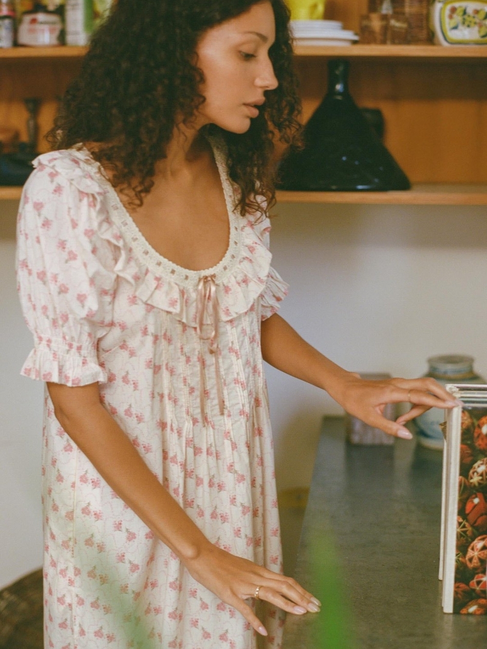 Christy Dawn Inez Dress In Blush Bouquet - Picture 2 of 10